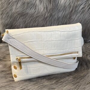 Hammitt Elegant White Embossed Crossbody Bag